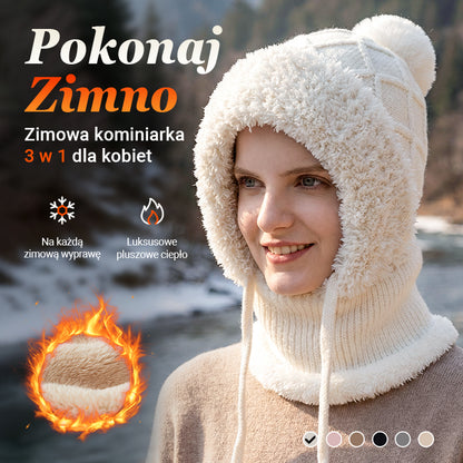 🔥Zimowa kominiarka 3 w 1 dla kobiet