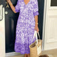 🌺【M-3XL】 Letnia sukienka boho z dekoltem w szpic