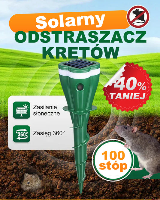 Solarny Wodoodporny Odstraszacz Kretów