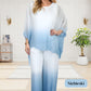 💝Costum elegant din sifon din două piese pentru femei