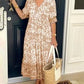 🌺【M-3XL】 Letnia sukienka boho z dekoltem w szpic