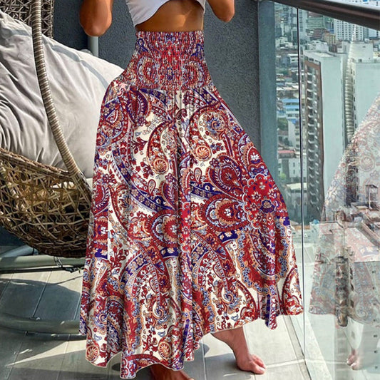 【M-2XL】🌸Spódnica damska z wysokim stanem z nadrukiem