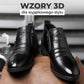 Męskie szpiczaste buty ze skóry syntetycznej z podwójnym zamkiem błyskawicznym