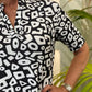 🌞Sukienka z krótkim rękawem i nadrukiem V-Neck