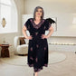👗Sukienka Plus Size z dekoltem w szpic