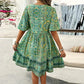 【S-3XL】👗 Kwiatowe sukienki z dekoltem w szpic dla kobiet