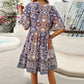 【S-3XL】👗 Kwiatowe sukienki z dekoltem w szpic dla kobiet