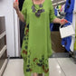 👗Sukienki damskie z nadrukiem na okrągłym dekolcie