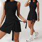 💕Damski bezrękawnik sportowy z węzłem Romper 🏃‍♀️Sportowa odzież codzienna