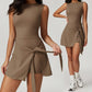 💕Damski bezrękawnik sportowy z węzłem Romper 🏃‍♀️Sportowa odzież codzienna