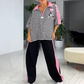【S-3XL】🥰Damski dwuczęściowy top i spodnie w paski