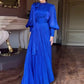 💞✨Elegancka damska sukienka maxi z długim rękawem z lampionem