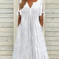 🔥👗Elegancka damska sukienka z dekoltem w szpic