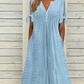 🔥👗Elegancka damska sukienka z dekoltem w szpic