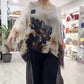 Top cu gât rotund imprimat casual pentru femei