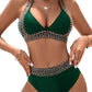 👙Seksowny kostium kąpielowy Holiday Wave Pattern V-Neck🏖️