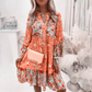 🌺Elegancka damska sukienka z modnym nadrukiem