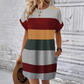 🔥👗Sukienka damska casual z okolicznicem rundym