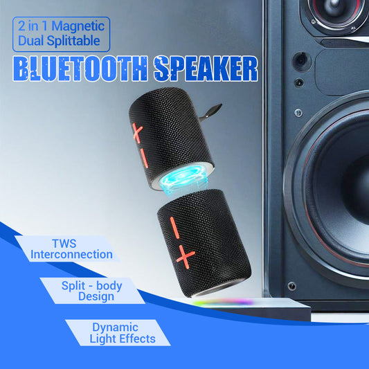 Głośnik Bluetooth 2 w 1 z podwójnym rozdzielaczem magnetycznym