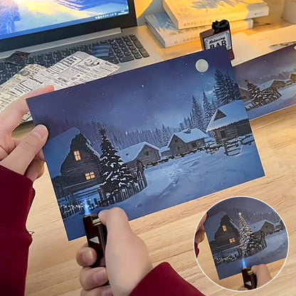 Kreatywna kartka świąteczna z funkcją zmiany temperatury